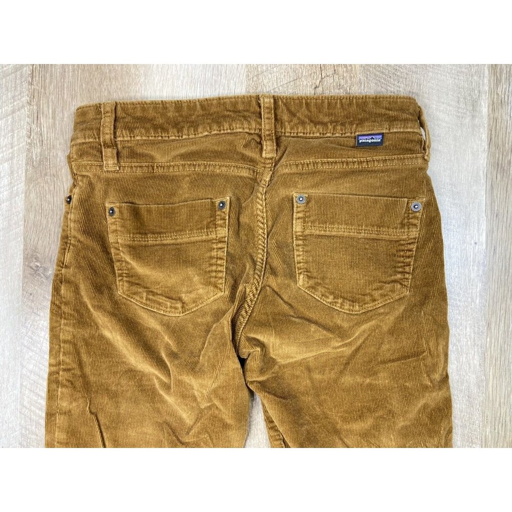 Patagonia Fitted Corduroy Low Rise Skinny Pants Womens 27x29.5 Brown Organic EUC - Picture 4 of 8